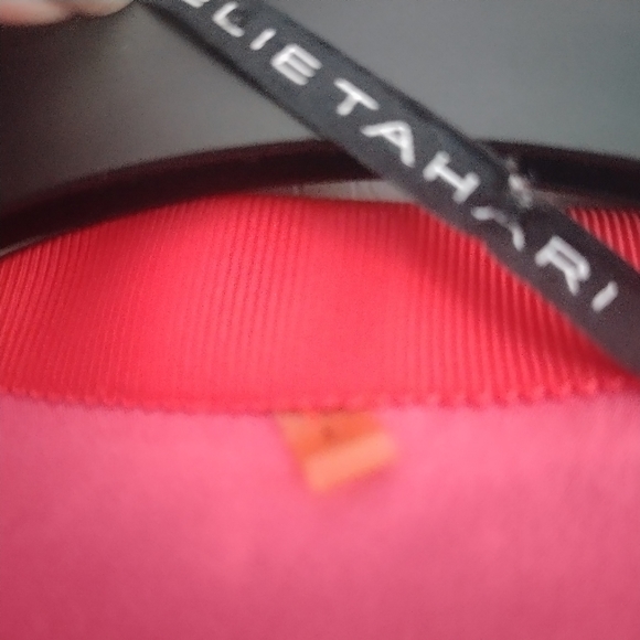 Elie Tahari Silk Abstract Blouse Pink size L - Picture 3 of 6